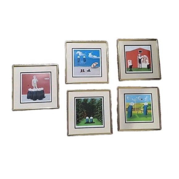 Frank Whipple "Art Appreciation " Signed Print A/P VTG Matted And Gold Frame - Picture 15 of 15